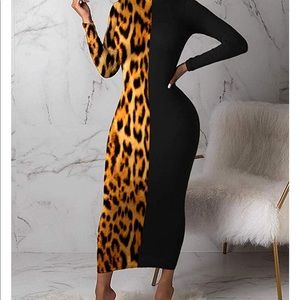 Leopard print dress